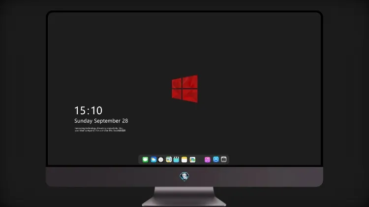 
Windows 10 红色最小简单徽标 8K超清图片素材