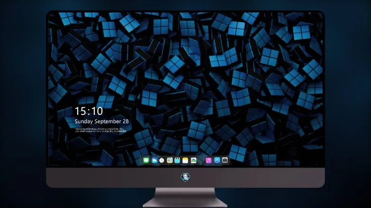 
Windows 11 黑暗抽象