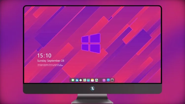 
Windows 11 粉色紫色抽象