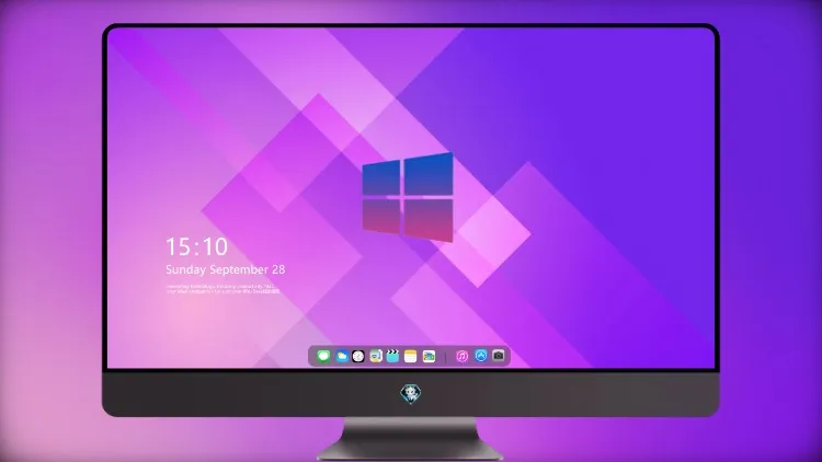 
Windows 11 紫色渐变玻璃