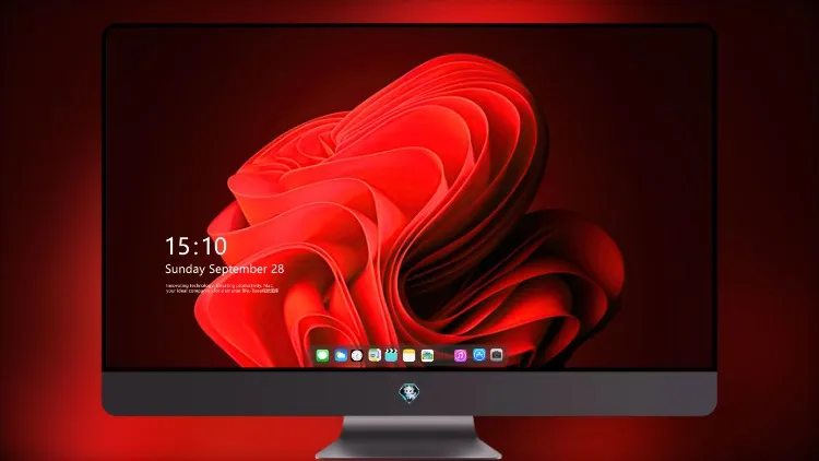 
Windows 11 红色 5k壁纸超清桌面屏保