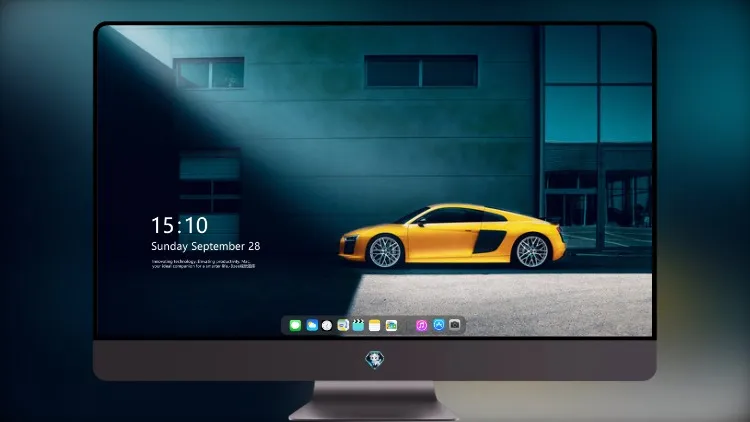 
黄色奥迪 R8