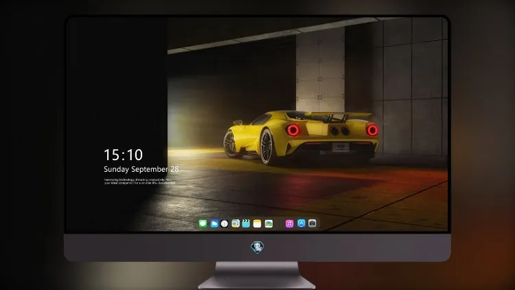 
黄色福特 GT 2024