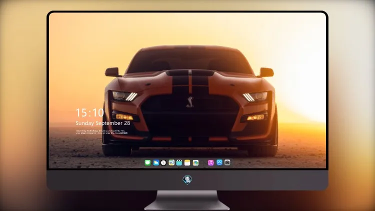 
黄色福特野马谢尔比 GT500